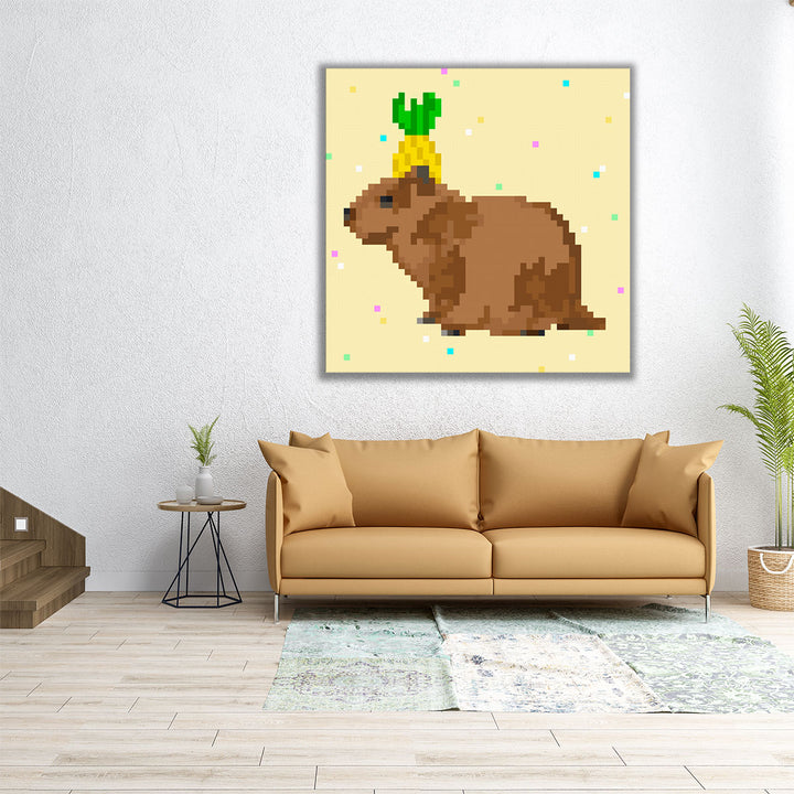 Capybara Party I - Canvas Print Wall Art