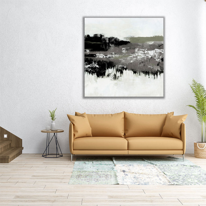 Charcoal Mist I - Canvas Print Wall Art