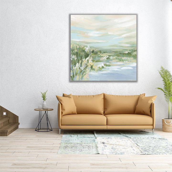 Meadow River Bank I - Canvas Print Wall Art