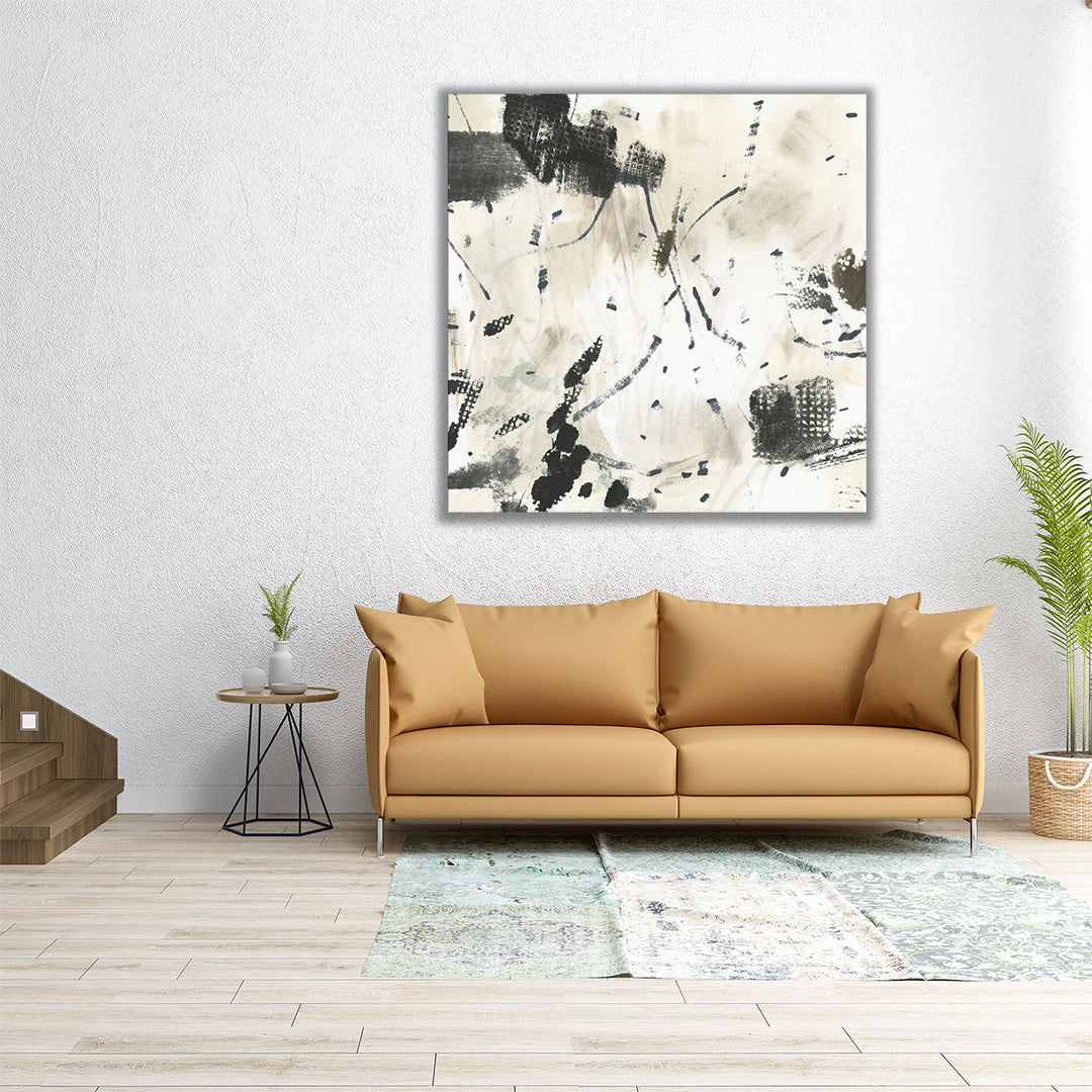 Neutral Scattershot II - Canvas Print Wall Art