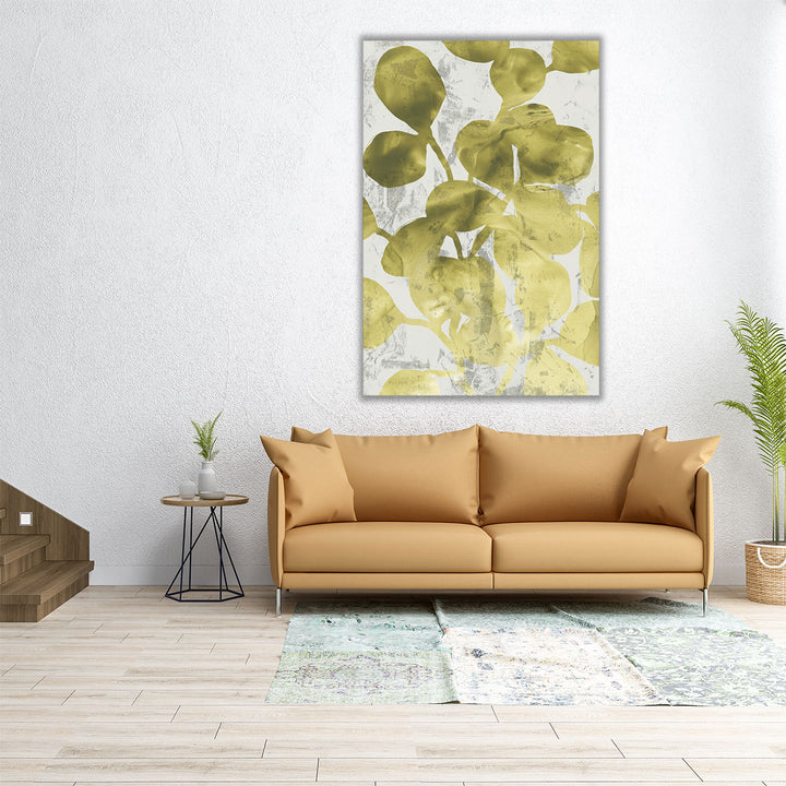 Green Leaf Shimmer I - Canvas Print Wall Art