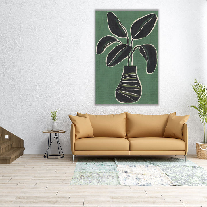 Jade Potted Palm I - Canvas Print Wall Art