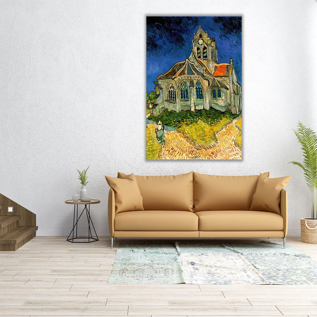 The Church at Auvers, 1890 - Canvas Print Wall Art