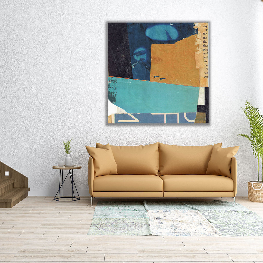 Golden Collage I - Canvas Print Wall Art