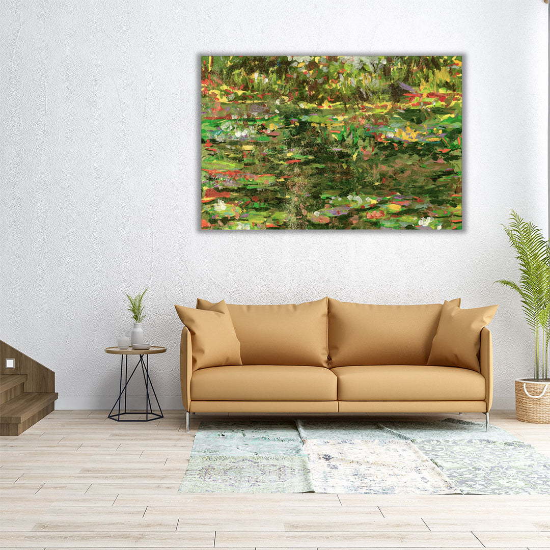 Waterlillies Cascade II - Canvas Print Wall Art