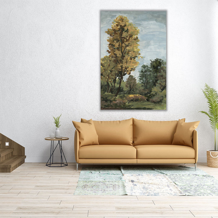 Ochre Autumn Meadow I - Canvas Print Wall Art