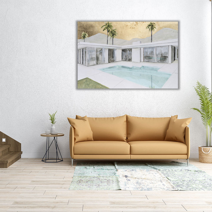 Mid-Century Metallic I - Canvas Print Wall Art