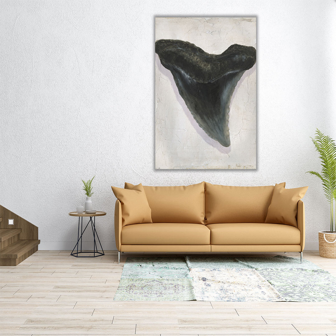 Watercolor Sharks Tooth I - Canvas Print Wall Art