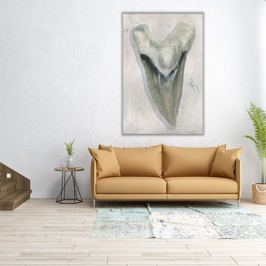 Watercolor Sharks Tooth II - Canvas Print Wall Art