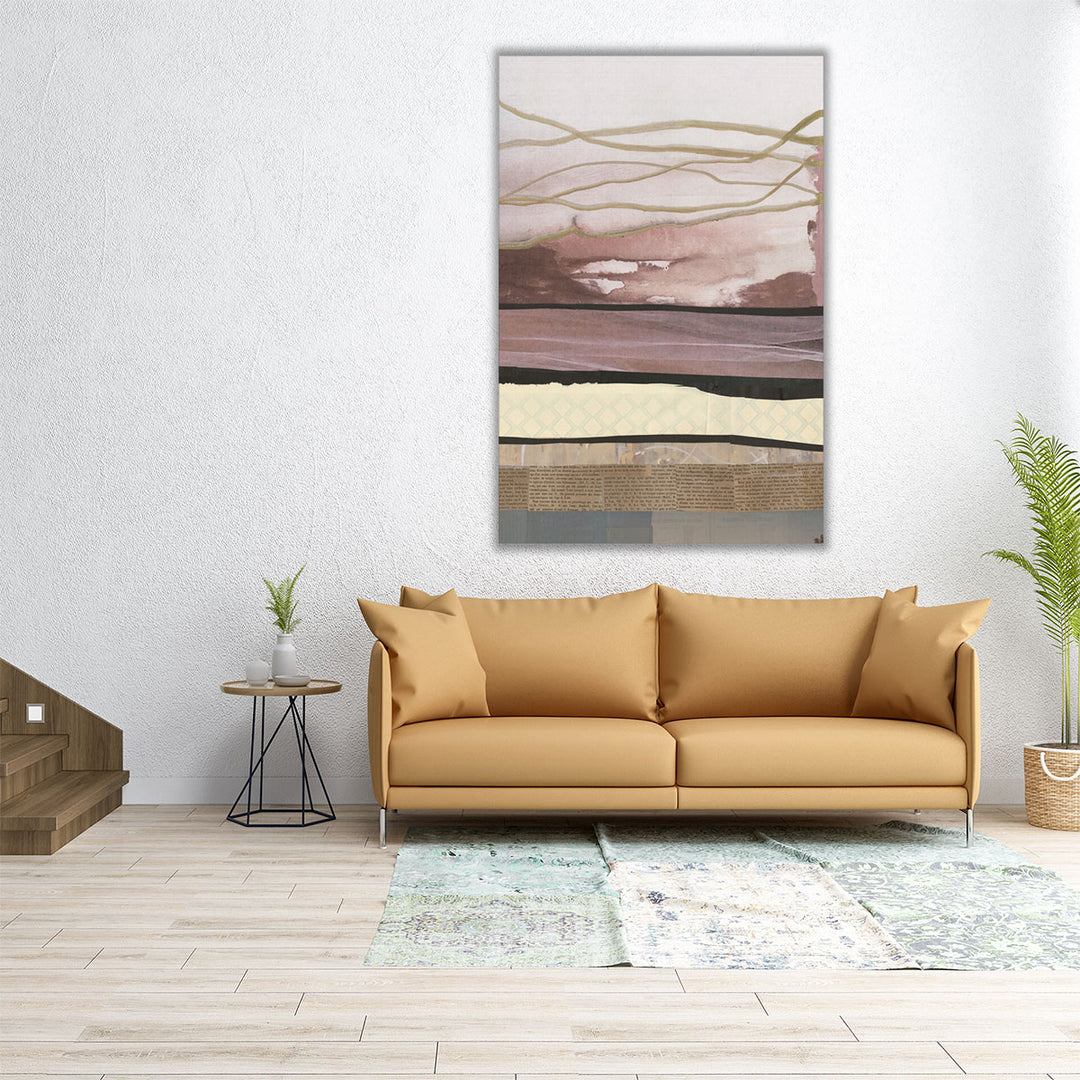 Waves of Collage II - Canvas Print Wall Art