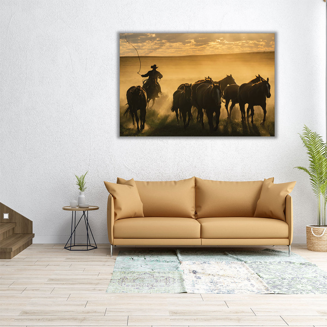 Cowboy Jingle - Canvas Print Wall Art