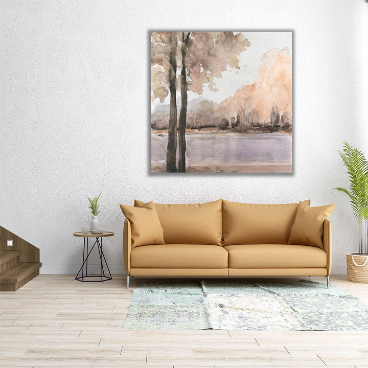 View Behind the Trees I - Canvas Print Wall Art