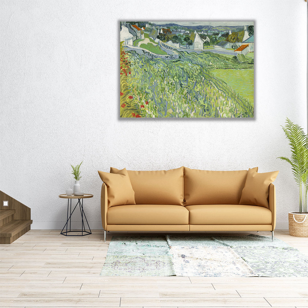40x30 canvas featuring vineyard and open grassland