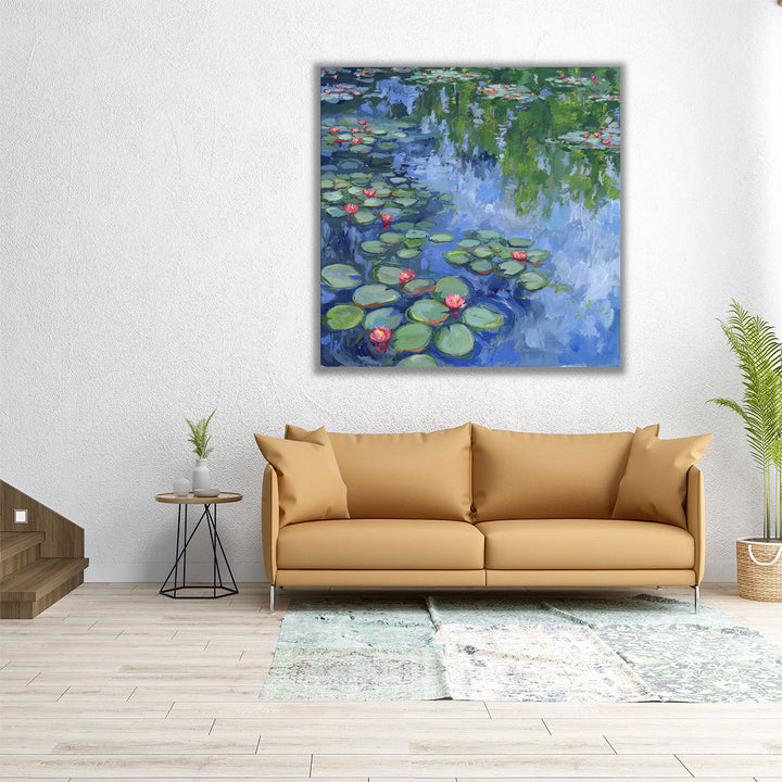 Serene Water Lillies II - Canvas Print Wall Art