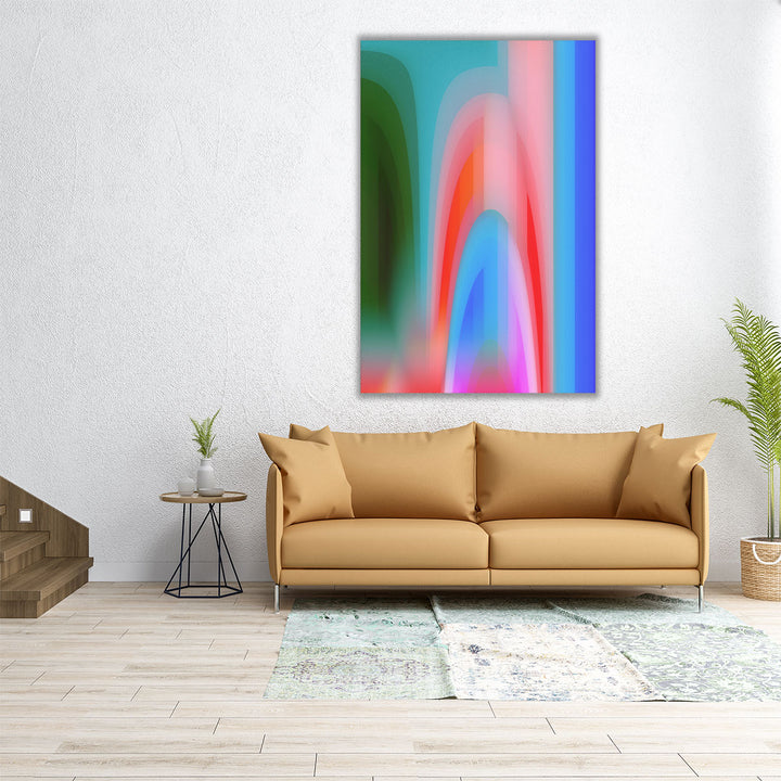 Groovy Prism Gradients I - Canvas Print Wall Art