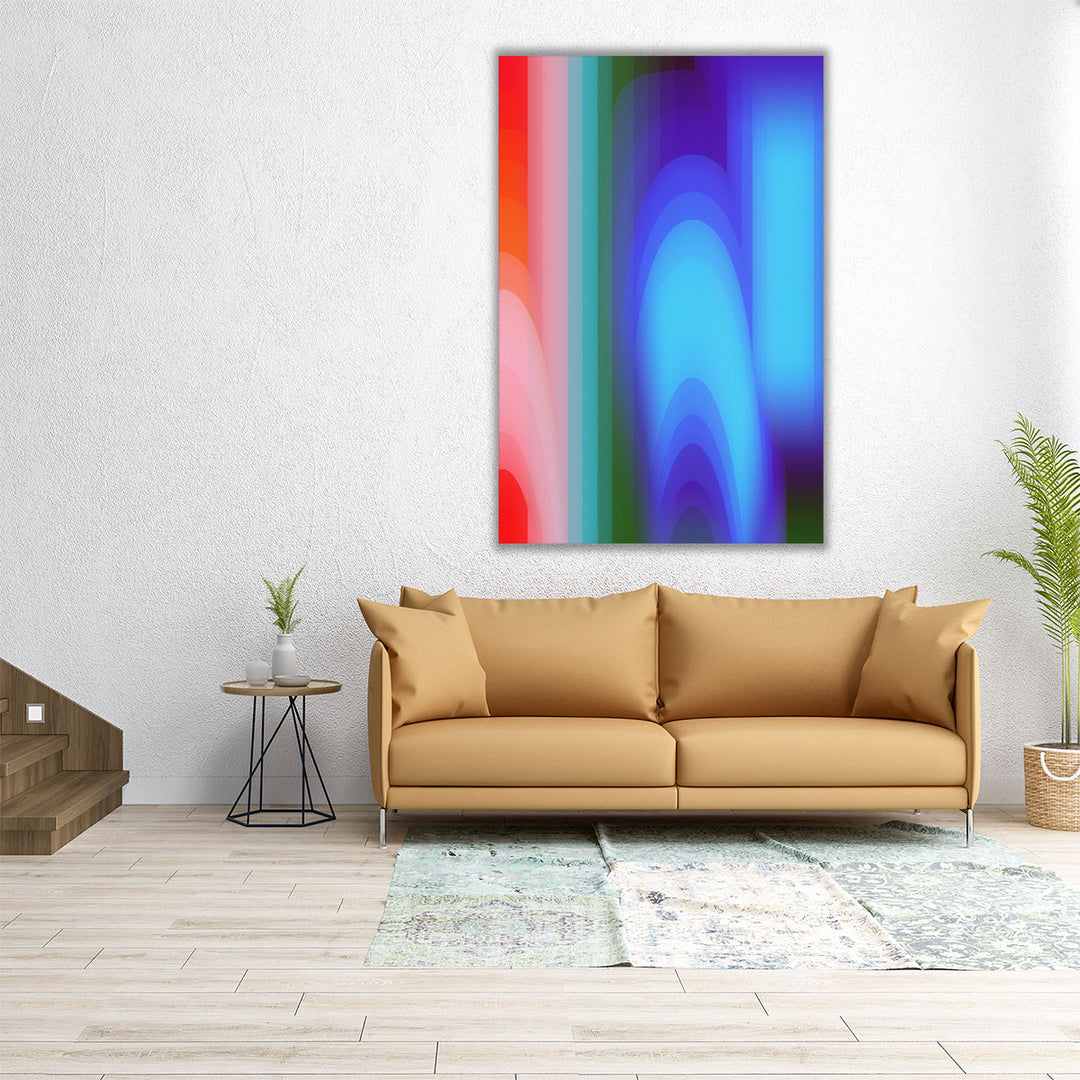 Groovy Prism Gradients II - Canvas Print Wall Art