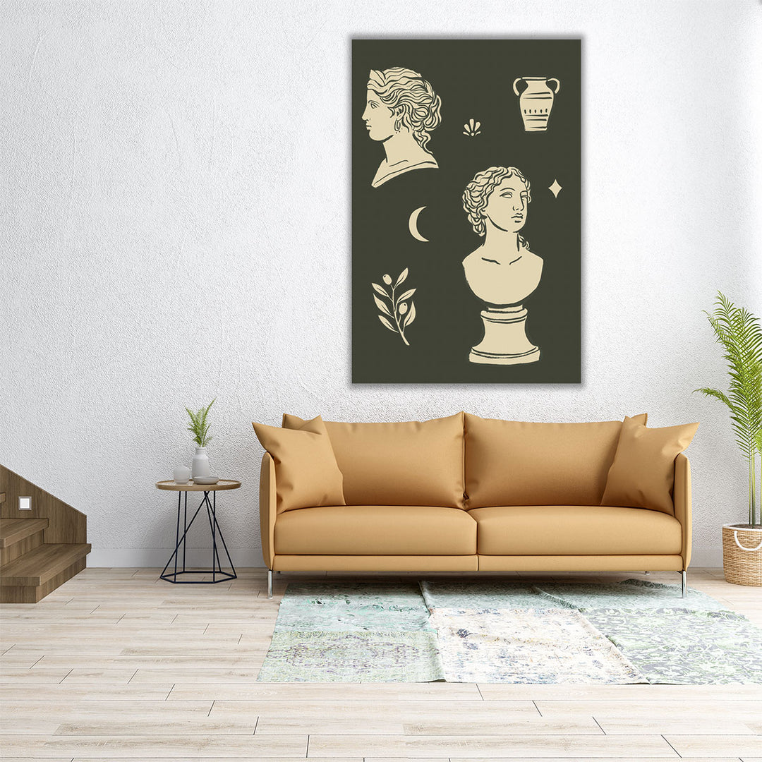 Statuary Collective I - Canvas Print Wall Art