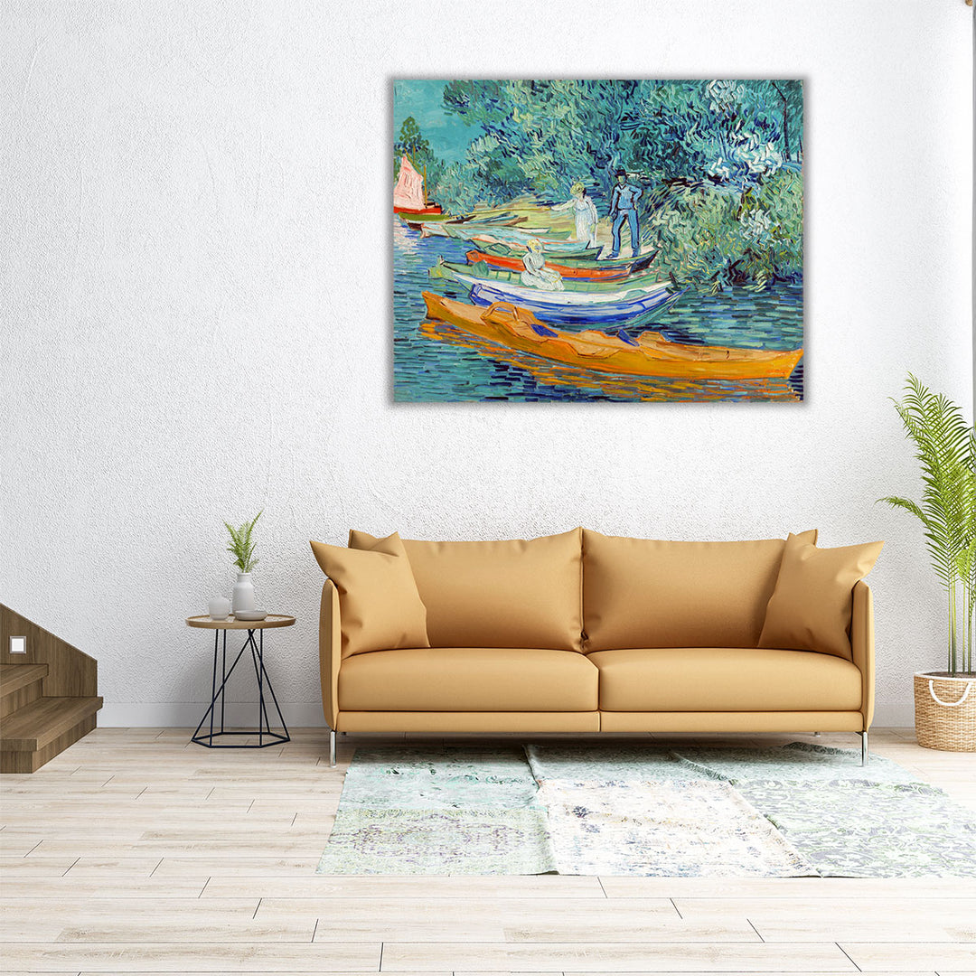 Bank of the Oise at Auvers, 1890 - Canvas Print Wall Art