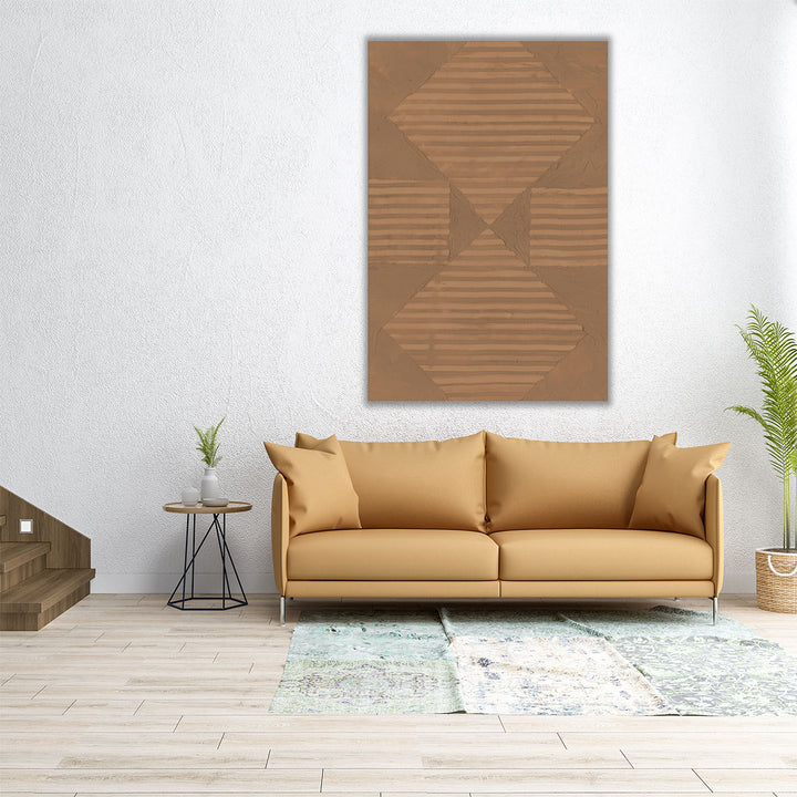 Terracotta Etching I - Canvas Print Wall Art