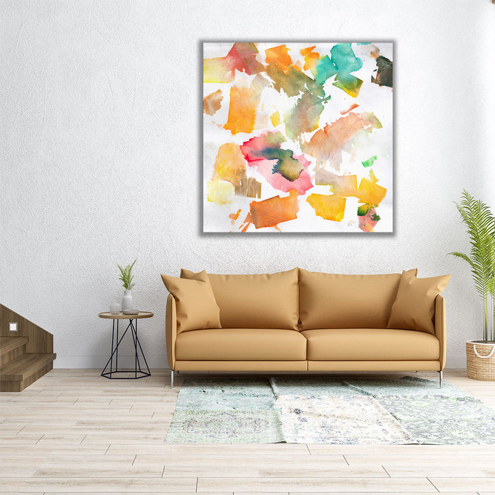 Chaotic Squares - Canvas Print Wall Art