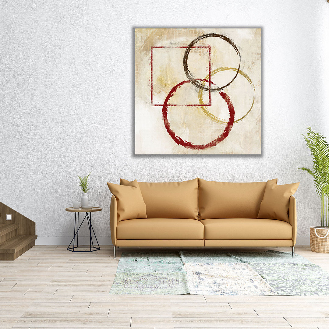 Circles And Squares 1 - Canvas Print Wall Art