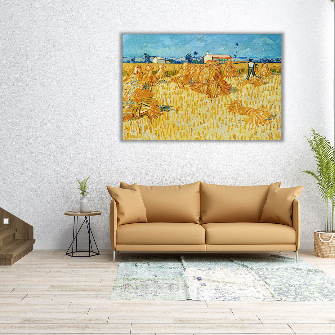 Harvest in Provence, 1888 - Canvas Print Wall Art