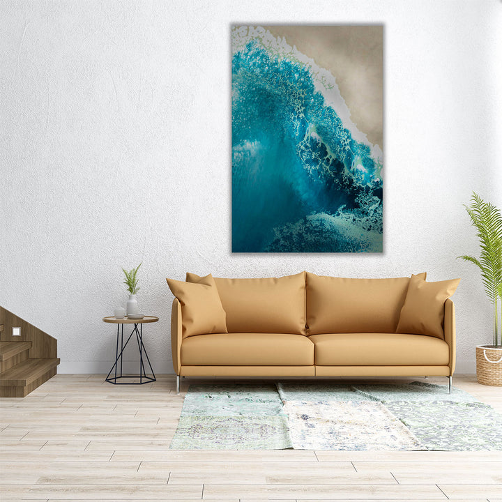 Bondi Beach Break Away Reef - Canvas Print Wall Art