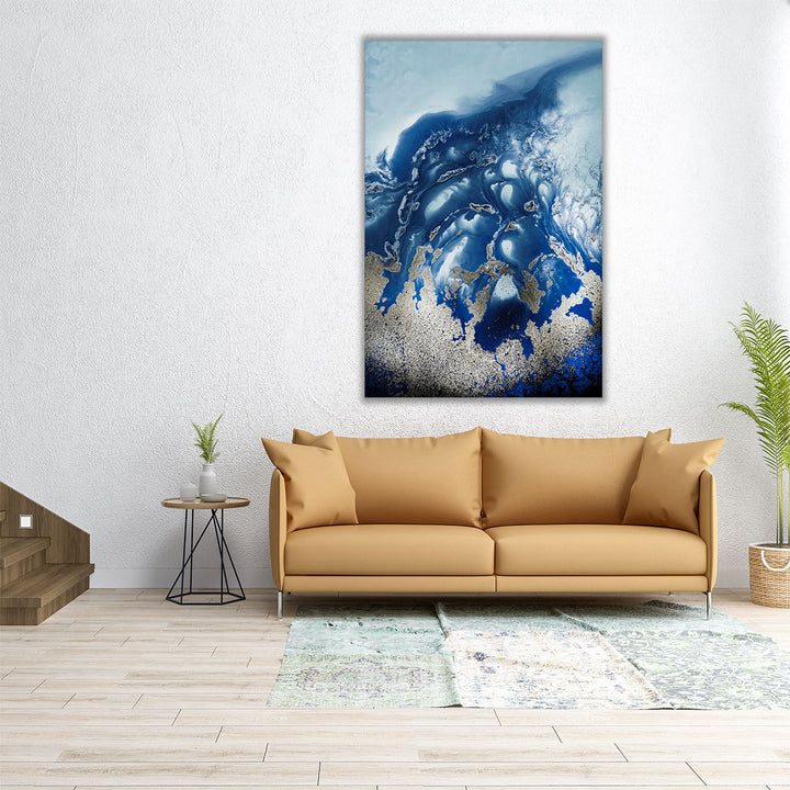 Ocean Wave Waltz  1 - Canvas Print Wall Art