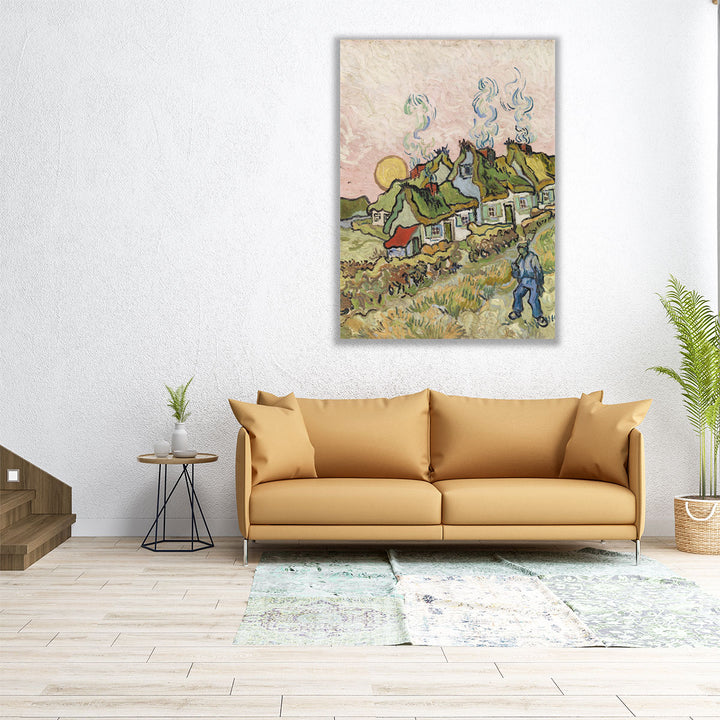 Houses and Figure, 1890 - Canvas Print Wall Art