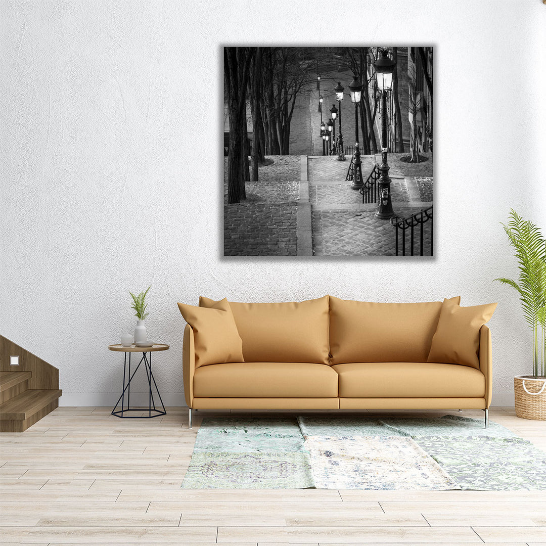 Calm Evening at Montmartre - Canvas Print Wall Art