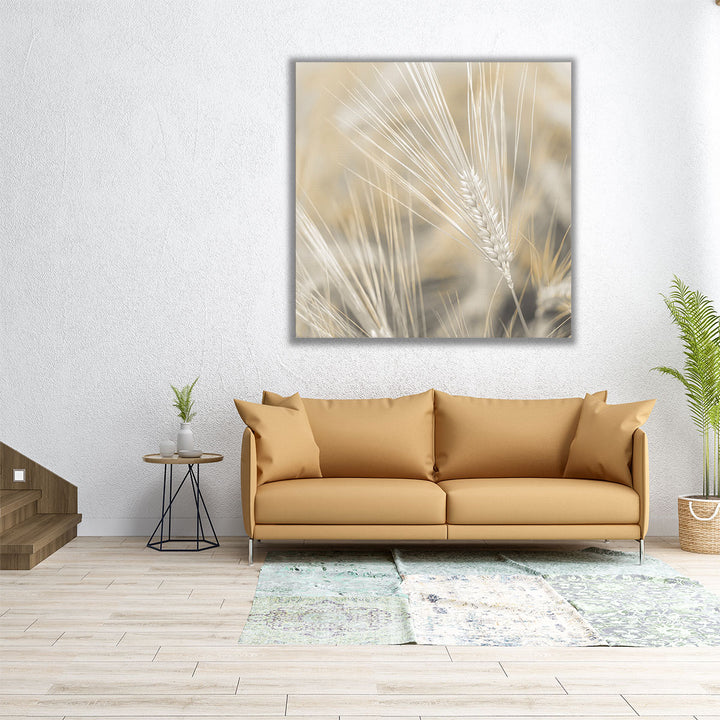 Wheat Close-up - Canvas Print Wall Art