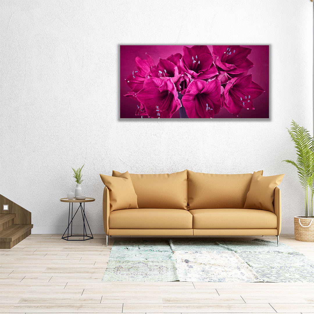 Amaryllis Flower 2 - Canvas Print Wall Art