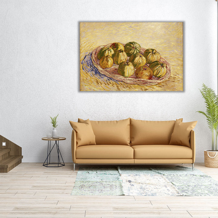 Still Life, Basket of Apples, 1887 - Canvas Print Wall Art