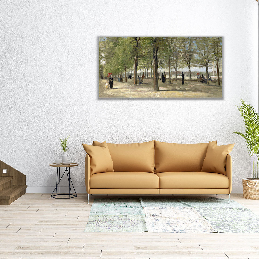 Terrace in the Luxembourg Gardens, 1886 - Canvas Print Wall Art