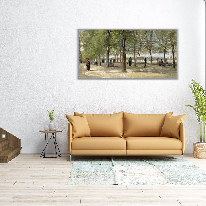 Terrace in the Luxembourg Gardens, 1886 - Canvas Print Wall Art