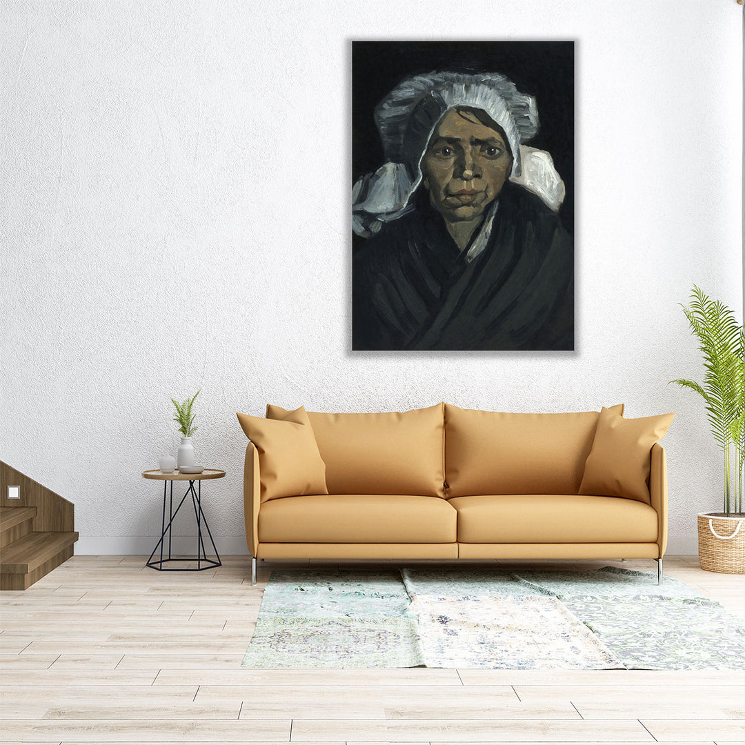 Head of a Peasant Woman, 1884 - Canvas Print Wall Art
