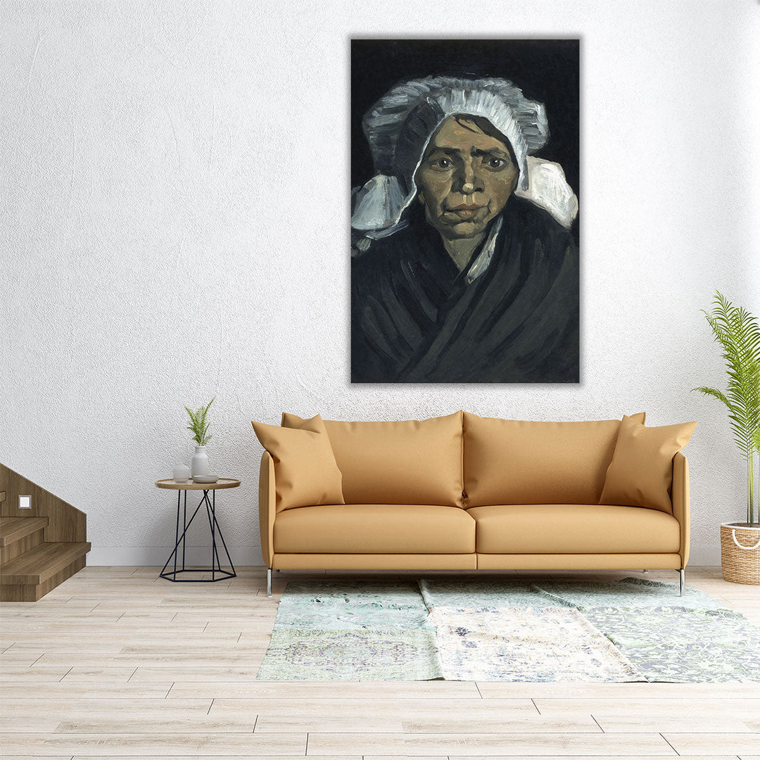 Head of a Peasant Woman, 1884 - Canvas Print Wall Art