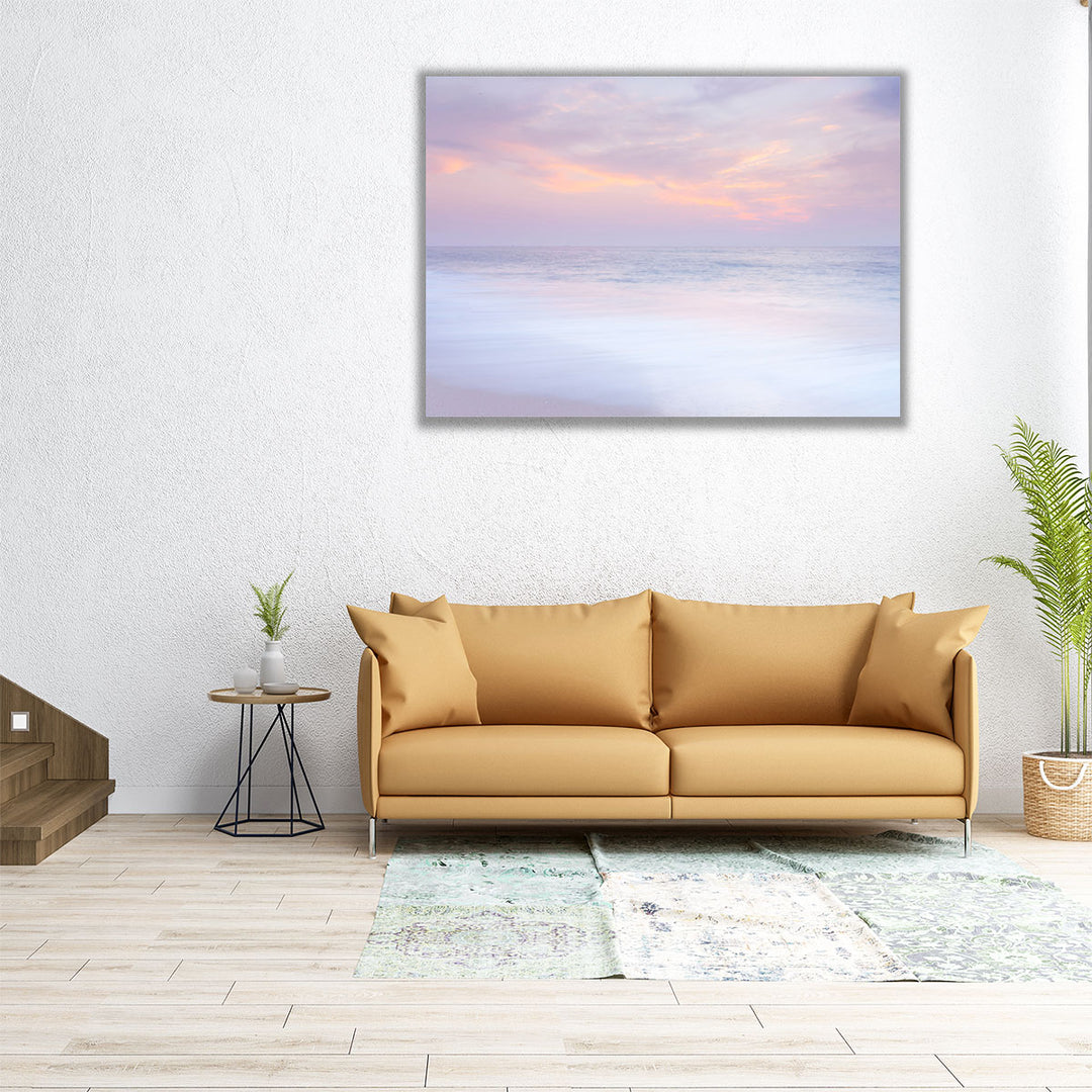 Evening View Of Beautiful Beach In Israel 3 - Canvas Print Wall Art