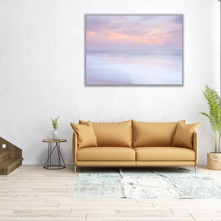 Evening View Of Beautiful Beach In Israel 3 - Canvas Print Wall Art