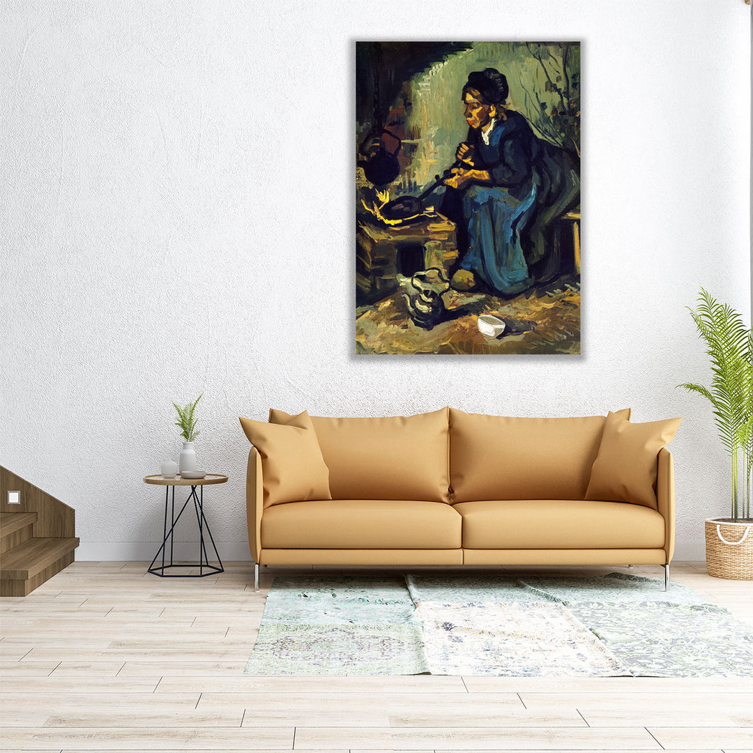 30x40 canvas fine art woman silhouette