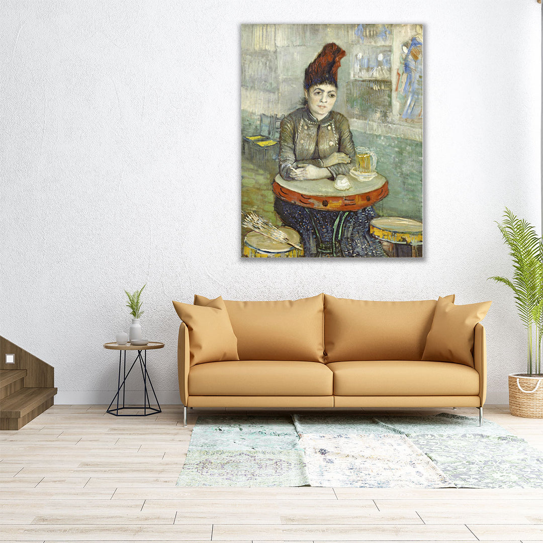 Segatori Sitting in the Cafe du Tambourin, 1887 - Canvas Print Wall Art