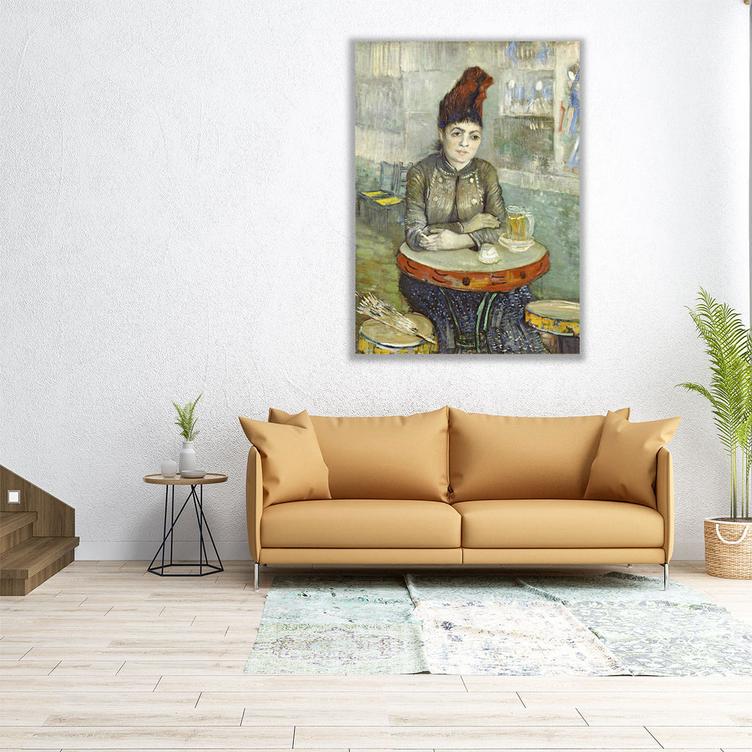 Segatori Sitting in the Cafe du Tambourin, 1887 - Canvas Print Wall Art
