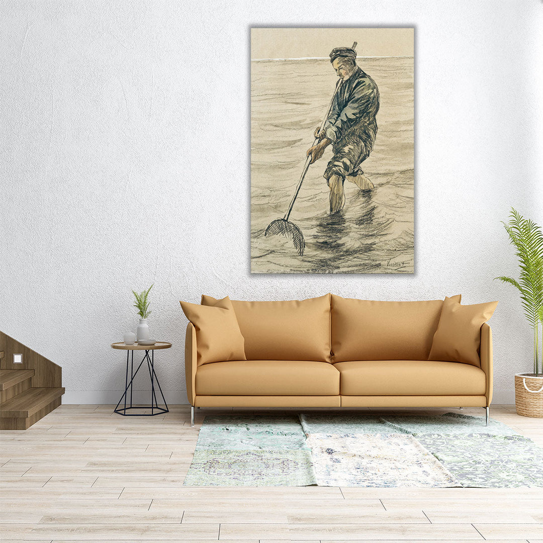 The Shell Fisherman, 1890 - Canvas Print Wall Art