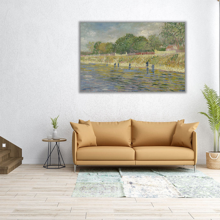 Bank Of The Seine, 1887 - Canvas Print Wall Art