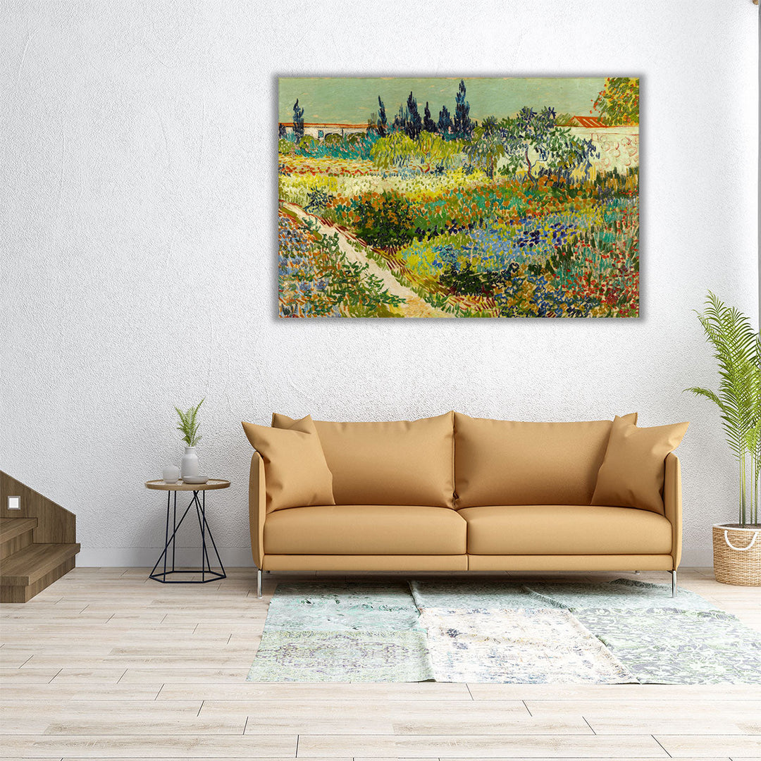 The Garden at Arles, 1888 - Canvas Print Wall Art