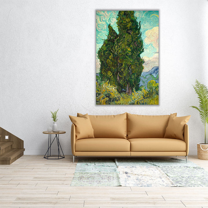 Cypresses I, 1889 - Canvas Print Wall Art