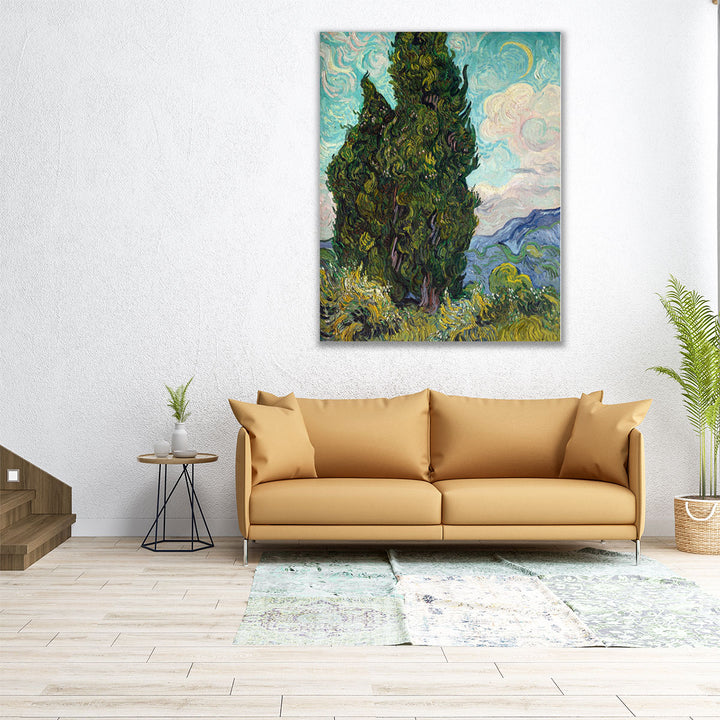 36x45 canvas with trees and open scenery