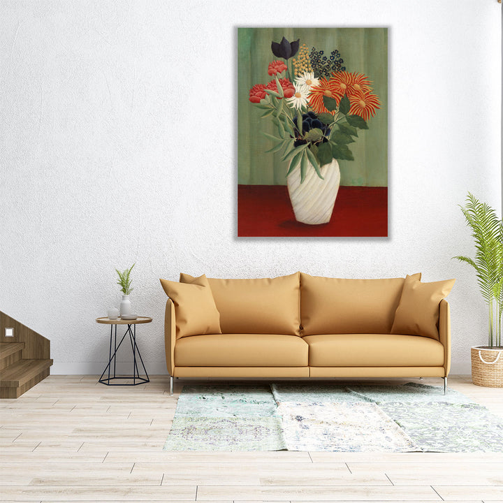 Bouquet of Flowers with China Asters and Tokyos, 1910 - Canvas Print Wall Art