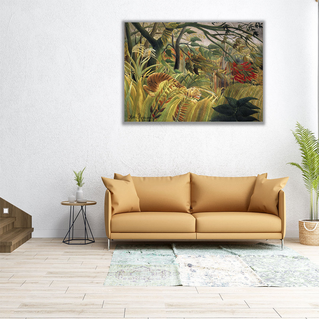 Tiger in a Tropical Storm, 1891 - Canvas Print Wall Art