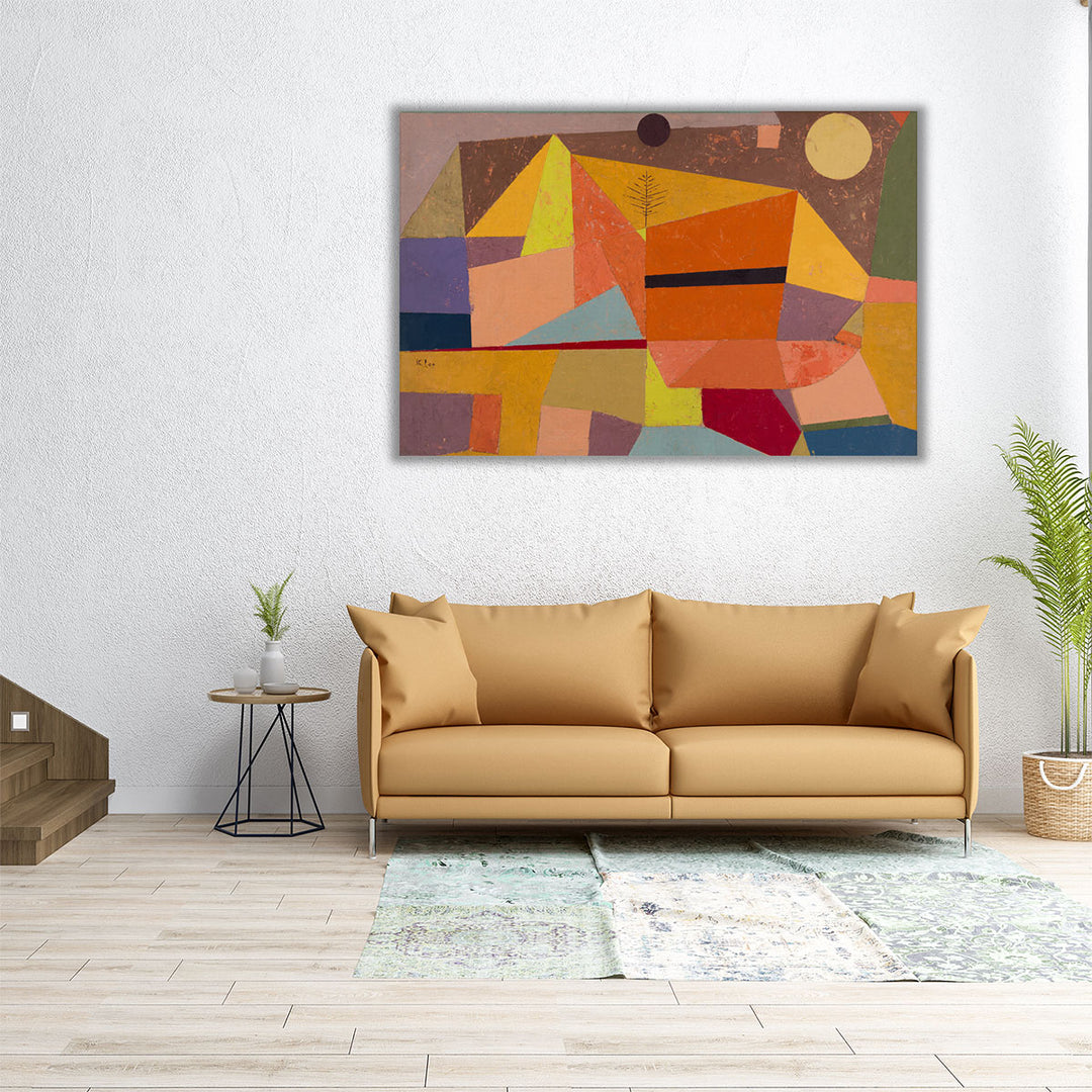 Heitere Gebirgslandschaft, Joyful Mountain Landscape, 1929- Canvas Print Wall Art